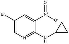 (5-BROMO-3-NITRO-PYRIDIN-2-YL)-CYCLOPROPYL-AMINE|5-BROMO-2-CYCLOPROPYLAMINO-3-NITROPYRIDINE