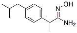 N'-HYDROXY-2-(4-ISOBUTYLPHENYL)PROPANIMIDAMIDE Struktur