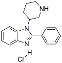 2-PHENYL-1-(PIPERIDIN-3-YL)-1H-BENZO[D]IMIDAZOLE HYDROCHLORIDE Struktur