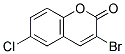 3-BROMO-6-CHLOROCOUMARIN Struktur