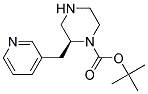 (S)-2-PYRIDIN-3-YLMETHYL-PIPERAZINE-1-CARBOXYLIC ACID TERT-BUTYL ESTER Struktur