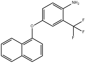 4-(1-NAPHTHYLOXY)-2-(TRIFLUOROMETHYL)ANILINE Struktur