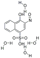 2-NITROSO-1-NAPHTHOL-4-SULFONIC ACID TETRAHYDRATE Struktur