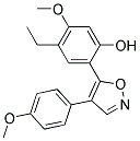 5-(5-ETHYL-2-HYDROXY-4-METHOXYPHENYL)-4-(4-METHOXYPHENYL)ISOXAZOLE Struktur