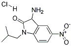 3-AMINO-1-ISOBUTYL-5-NITRO-1,3-DIHYDRO-INDOL-2-ONE HYDROCHLORIDE Struktur