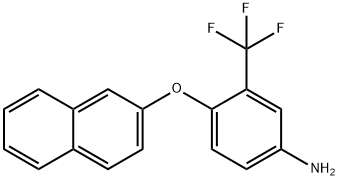 4-(2-NAPHTHYLOXY)-3-(TRIFLUOROMETHYL)ANILINE Struktur