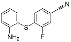 4-(2-AMINO-PHENYLSULFANYL)-3-FLUORO-BENZONITRILE Struktur