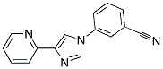 3-(4-PYRIDIN-2-YL-IMIDAZOL-1-YL)-BENZONITRILE Struktur