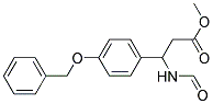 METHYL-3-FORMYLAMINO-3-(4-BENZYLOXYPHENYL)PROPIONATE Struktur