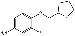 3-FLUORO-4-(TETRAHYDRO-2-FURANYLMETHOXY)ANILINE Struktur