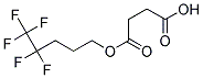 SUCCINIC ACID MONO-(4,4,5,5,5-PENTAFLUORO-PENTYL) ESTER Struktur