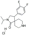 4-(3,4-DIFLUOROPHENYL)-2-ISOPROPYL-2,8-DIAZASPIRO[4.5]DECAN-1-ONE HYDROCHLORIDE Struktur