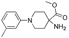 METHYL 4-AMINO-1-M-TOLYLPIPERIDINE-4-CARBOXYLATE Struktur