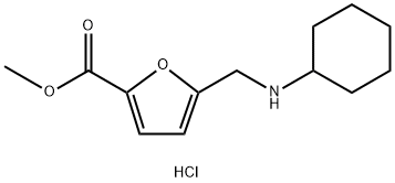 METHYL 5-[(CYCLOHEXYLAMINO)METHYL]-2-FUROATE HYDROCHLORIDE Struktur