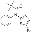 N-(5-BROMO-THIAZOL-2-YL)-2,2-DIMETHYL-N-PHENYL-PROPIONAMIDE Struktur