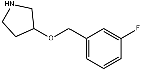 3-[(3-FLUOROBENZYL)OXY]PYRROLIDINE Struktur