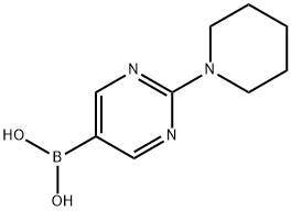 (2-PIPERIDIN-1-YLPYRIMIDIN-5-YL)BORONIC ACID Struktur