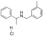 (3-METHYL-BENZYL)-(1-PHENYL-ETHYL)-AMINE HYDROCHLORIDE Struktur