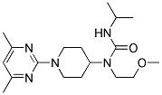 N-[1-(4,6-DIMETHYLPYRIMIDIN-2-YL)PIPERIDIN-4-YL]-N'-ISOPROPYL-N-(2-METHOXYETHYL)UREA Structure