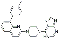 8-(4-METHYLPHENYL)-2-[4-(1H-PURIN-6-YL)PIPERAZIN-1-YL]QUINOLINE Struktur