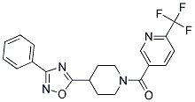 5-([4-(3-PHENYL-1,2,4-OXADIAZOL-5-YL)PIPERIDIN-1-YL]CARBONYL)-2-(TRIFLUOROMETHYL)PYRIDINE Struktur