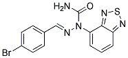 4-BROMOBENZALDEHYDE N-(2,1,3-BENZOTHIADIAZOL-4-YL)SEMICARBAZONE Struktur