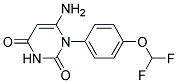 6-AMINO-1-(4-(DIFLUOROMETHOXY)PHENYL)PYRIMIDINE-2,4(1H,3H)-DIONE Struktur