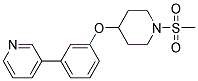 3-(3-([1-(METHYLSULFONYL)PIPERIDIN-4-YL]OXY)PHENYL)PYRIDINE Struktur