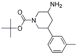 TERT-BUTYL 3-AMINO-5-M-TOLYLPIPERIDINE-1-CARBOXYLATE Struktur