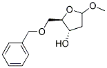 METHYL-5-O-BENZYL-2-DEOXY-D-ERYTHRO-PENTOFURANOSIDE Struktur