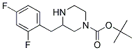 3-(2,4-DIFLUORO-BENZYL)-PIPERAZINE-1-CARBOXYLIC ACID TERT-BUTYL ESTER Struktur