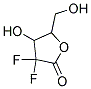 3,3-DIFLUORO-4-HYDROXY-5-HYDROXYMETHYL-DIHYDRO-FURAN-2-ONE Struktur