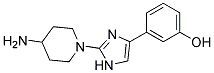 3-[2-(4-AMINOPIPERIDIN-1-YL)IMIDAZOL-4-YL]PHENOL Struktur