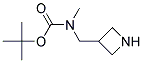 3-(N'-BOC-METHYLAMINOMETHYL)AZATIDINE Struktur