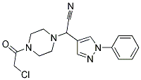 [4-(CHLOROACETYL)PIPERAZIN-1-YL](1-PHENYL-1H-PYRAZOL-4-YL)ACETONITRILE 結(jié)構(gòu)式