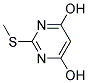 2-METHYLTHIO-4,6-DIHYDROXYPYRIMIDINE Struktur