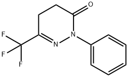 2-PHENYL-6-(TRIFLUOROMETHYL)-4,5-DIHYDROPYRIDAZIN-3(2H)-ONE Struktur