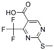 2-METHYLSULFANYL-4-TRIFLUOROMETHYL-PYRIMIDINE-5-CARBOXYLIC ACID Struktur