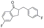 5-FLUORO-2-(4-FLUORO-BENZYL)-INDAN-1-ONE Struktur