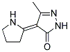 5-METHYL-4-PYRROLIDIN-2-YLIDENE-2,4-DIHYDRO-PYRAZOL-3-ONE Struktur