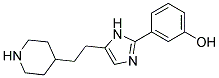 3-[5-(2-PIPERIDIN-4-YLETHYL)IMIDAZOL-2-YL]PHENOL Struktur