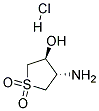 (3S,4S)-4-AMINO-1,1-DIOXO-TETRAHYDRO-1LAMBDA6-THIOPHEN-3-OL HYDROCHLORIDE Struktur