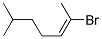 (E)-2-BROMO-6-METHYL-HEPT-2-ENE Struktur
