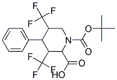 N-BOC-4-(3,5-BIS-TRIFLUOROMETHYL) PHENYL PIPECOLIC ACID Struktur