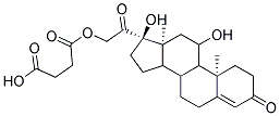 SUCCINIC ACID MONO-[2-((10R,13S,17R)-11,17-DIHYDROXY-10,13-DIMETHYL-3-OXO-2,3,6,7,8,9,10,11,12,13,14,15,16,17-TETRADECAHYDRO-1H-CYCLOPENTA[A]PHENANTHREN-17-YL)-2-OXO-ETHYL] ESTER Struktur