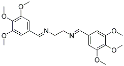 N,N'-BIS(3,4,5-TRIMETHOXYBENZAL)-ETHYLENEDIAMINE Struktur