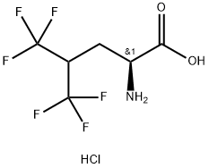 (S)-5,5,5,5',5',5'-HEXAFLUOROLEUCINE HYDROCHLORIDE Struktur