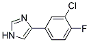 4-(3-CHLORO-4-FLUORO-PHENYL)-1H-IMIDAZOLE Struktur