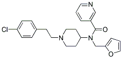 N-(1-[2-(4-CHLOROPHENYL)ETHYL]PIPERIDIN-4-YL)-N-(2-FURYLMETHYL)NICOTINAMIDE Struktur