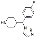 4-[(4-FLUOROPHENYL)IMIDAZOL-1-YL-METHYL]PIPERIDINE Struktur